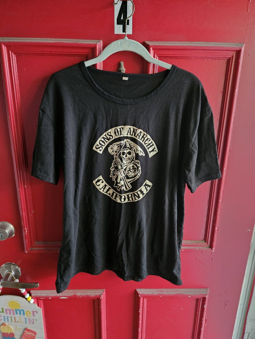 Sons of Anarchy California Black Graphic Tee - Womens
